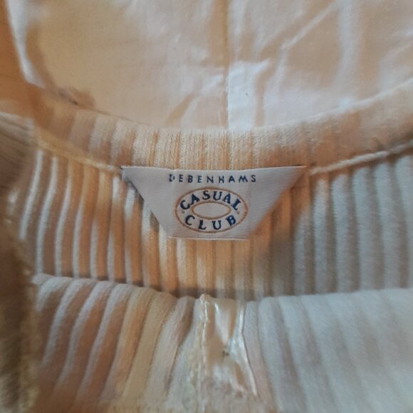 Camisole Top, Debenhams, Pale Yellow Size 8 - Picture 5 of 5